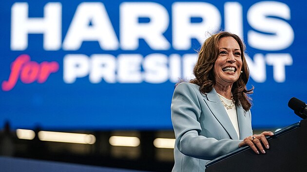 Kamala Harrisov na mtinku v Atlant (30. ervence 2024)