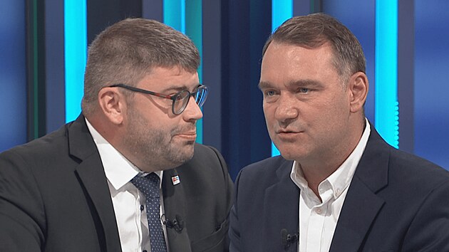 Ondej Jakob a Radim Fiala v debat na CNN Prima News. (4. 8. 2024)