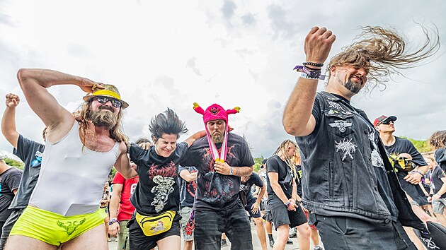 Fanou�ci kapely Escuela Grind na festivalu Brutal Assault (8. srpna 2024)