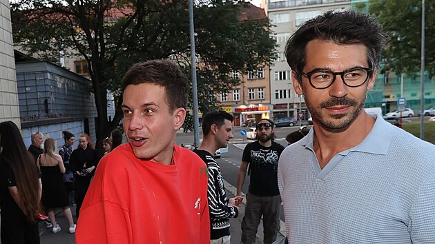 Daniel Krej��k a Tom� Jirka na premi��e filmu Hello, Welcome (6. srpna 2024)