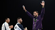 Olympijské zlato ve váze do 100 kilogram� získal judista Zelym Kocojev (vpravo)...