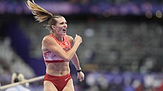 Kanadská ty�ka�ka Alysha Newmanová získala na olympiád� v Pa�í�i bronzovou...