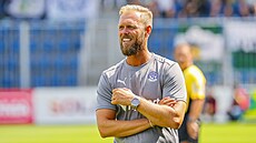 Slovácký kou Roman West v utkání s Bohemians.