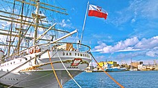 Fregata Dar Pomorza byla výcvikovou lodí námoní akademie v Gdyni.