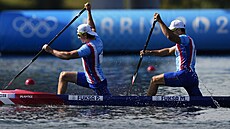 Martin a Petr Fuksovi skon�ili v rozjí��ce dvojic v rychlostní kanoistice...