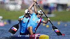 Martin a Petr Fuksovi skon�ili v rozjí��ce dvojic v rychlostní kanoistice...