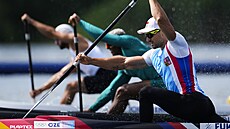 Kanoista Martin Fuksa v akci. (7. srpna 2024)