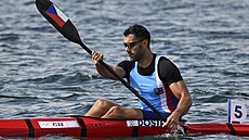 Kajaká Josef Dostál v akci. (7. srpna 2024)