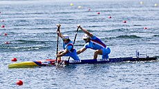 Brat�i Martin a Petr Fuksovi skon�ili v olympijském závod� deblkanoí na 500...