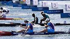 Brat�i Martin a Petr Fuksovi skon�ili v olympijském závod� deblkanoí na 500...