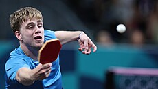 védský stolní tenista Truls Möregaardh na olympijských hrách v Paíi