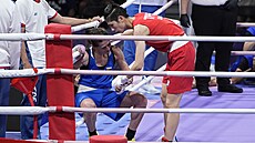 Lin Jü-tching porazila v boxerském finále do 57 kg Svtlanu Kamenovovou...