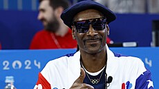 Americký zp�vák Snoop Dogg na sout�i judist�.