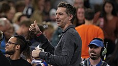 Bývalý hrá� NBA Pau Gasol na �tvrtfinálovém utkání mezi basketbalistkami...