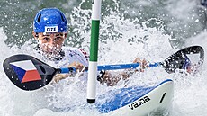 Ji�í Prskavec p�i finálové jízd�.