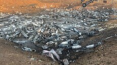 Zni�ené ruské bomby po ukrajinském útoku na leti�t� Morozovsk v ruské Rostovské...