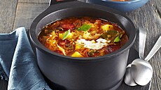 Zel�a�ka s klob�sou a houbami