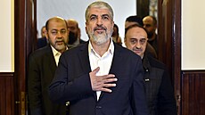 Bývalý politický lídr palestinského teroristického hnutí Hamás Chálid Ma��al...