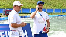 Kajaká� Ji�í Prskavec se svým otcem Ji�ím Prskavcem star�ím.