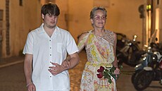 Sharon Stone se synem.