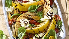 Salát caprese s grilovaným melounem
