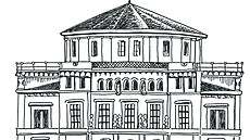 Zhruba takto vypadal sout�ní návrh Národního divadla z roku 1854 od F....