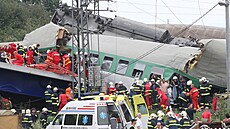 �elezni�ní ne�t�stí ve Studénce, kdy 8. srpna 2008 narazil rychlík do spadlého...