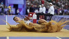 Radek Juška po dopadu ve finále.