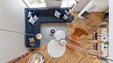 V obývacím pokoji pracovali architekti s nadstandardní svtlou výkou