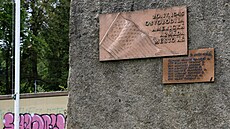 Památník osvobození americkou armádou na svém sou�asném míst� na Masarykov�...