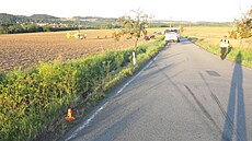 Osmnáctiletá �idi�ka dostala v zatá�ce smyk, v�z vyjel ze silnice a po nárazu...