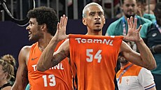 Dimeo van der Horst (13) a Worthy de Jong (54) z Nizozemska jako erství...