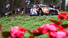 Ott Tänak a Martin Jarveoja b�hem Finské rallye