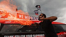 Oslava onávratu ohniv pálivých nudlí Buldak na dánský trh (8. srpna 2024)