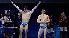 Jules Bouyer a Alexis Jandard na olympiád� v Saint-Denis (2. srpna 2024)