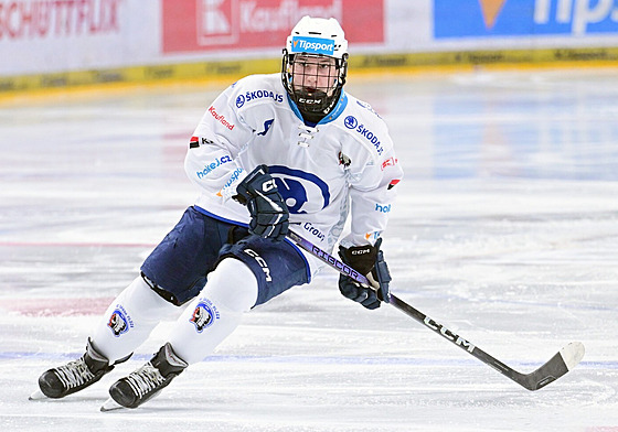Adam Benák v dresu extraligové Plzn.