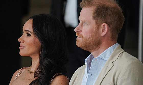 Vévodkyn Meghan a princ Harry v Bogot na návtv Kolumbie (15. srpna 2024)