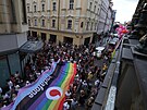 Z Mstku vyrazil duhov prvod Prague Pride na Letnou. (10. srpna 2024)