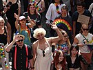 Z Mstku vyrazil duhov prvod Prague Pride na Letnou. (10. srpna 2024)