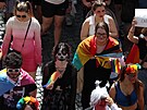 Z Mstku vyrazil duhov prvod Prague Pride na Letnou. (10. srpna 2024)
