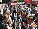 Prahou prochz duhov prvod Prague Pride. (10. srpna 2024)