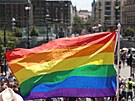 Duhov prvod Prague Pride prochz Prahou. (10. srpna 2024)