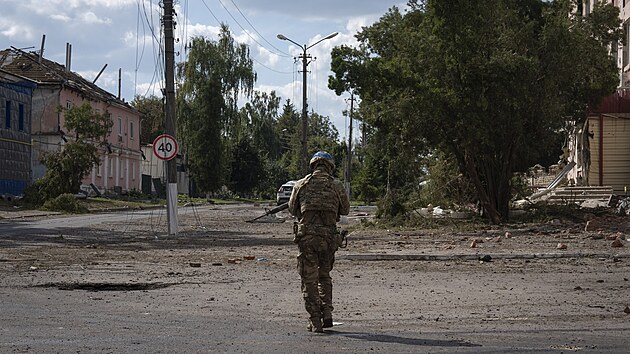 M�sto Sud�a v rusk� Kursk� oblasti ovl�dly ukrajinsk� s�ly. (16. srpna 2024)