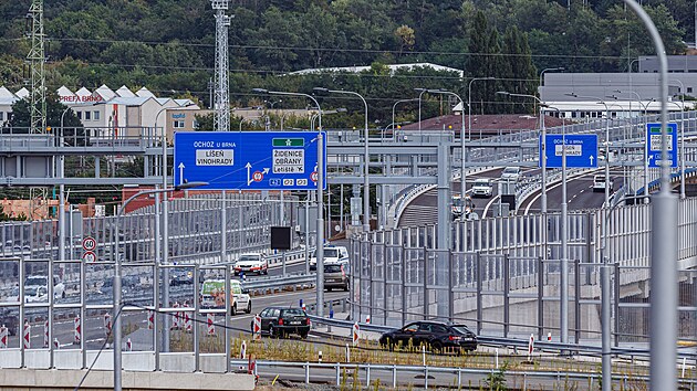 V Brn zaal provoz na nov estakd kolem Tomkova nmst. (18. srpna 2024)