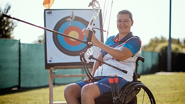 Lukost�elkyn� Tereza Brandtlov�, ��astnice paralympi�dy v Pa��i.
