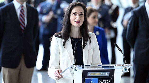 Bval bulharsk vicepremirka a nkdej eurokomisaka Mariya Gabrielov (4. dubna 2024)