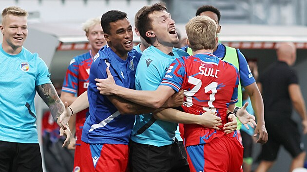 Plzeňská radost z úvodního gólu v odvetě 3. předkola Evropské ligy proti... Plzeňská radost z úvodního gólu v odvetě 3. předkola Evropské ligy proti...