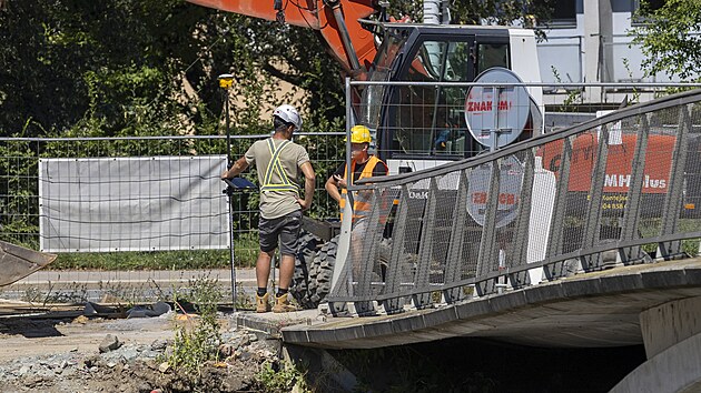 Jak se pracuje na protipovodovch opatench v Brn? Test ze 7. srpna.