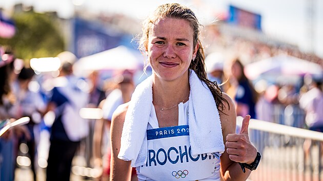esk bkyn Tereza Hrochov po ubhnutm maratonu.