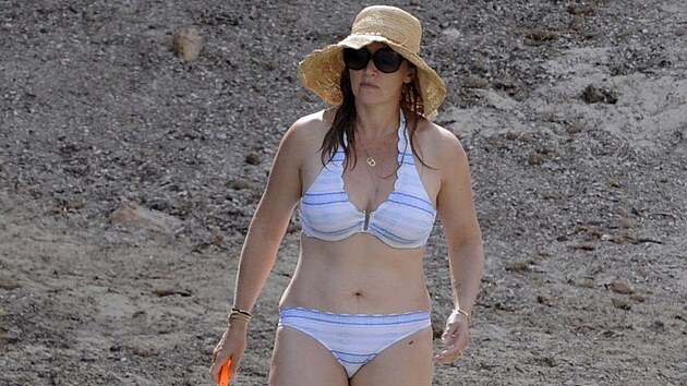 Here�ka Kate Winsletov� na dovolen� (Menorca, �ervenec 2018)